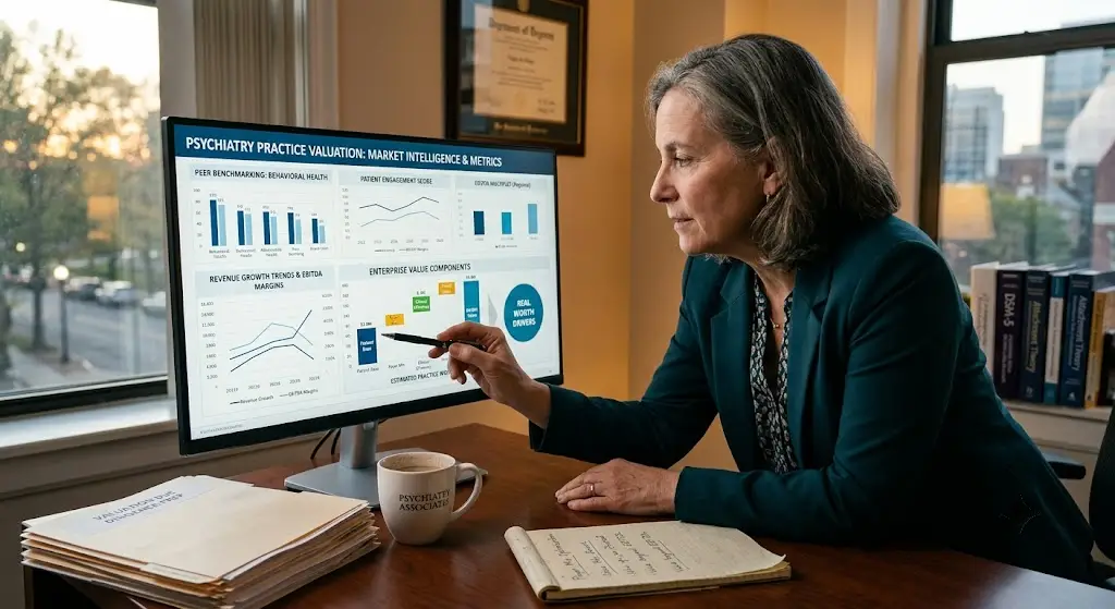 Psychiatry practice valuation method